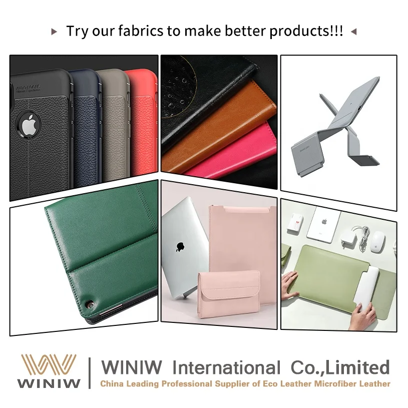 0.4mm High Grade Ultra Smooth Free Sample Microfiber Fabric PU Leather Phone Cover Fabric Leather Cover Material