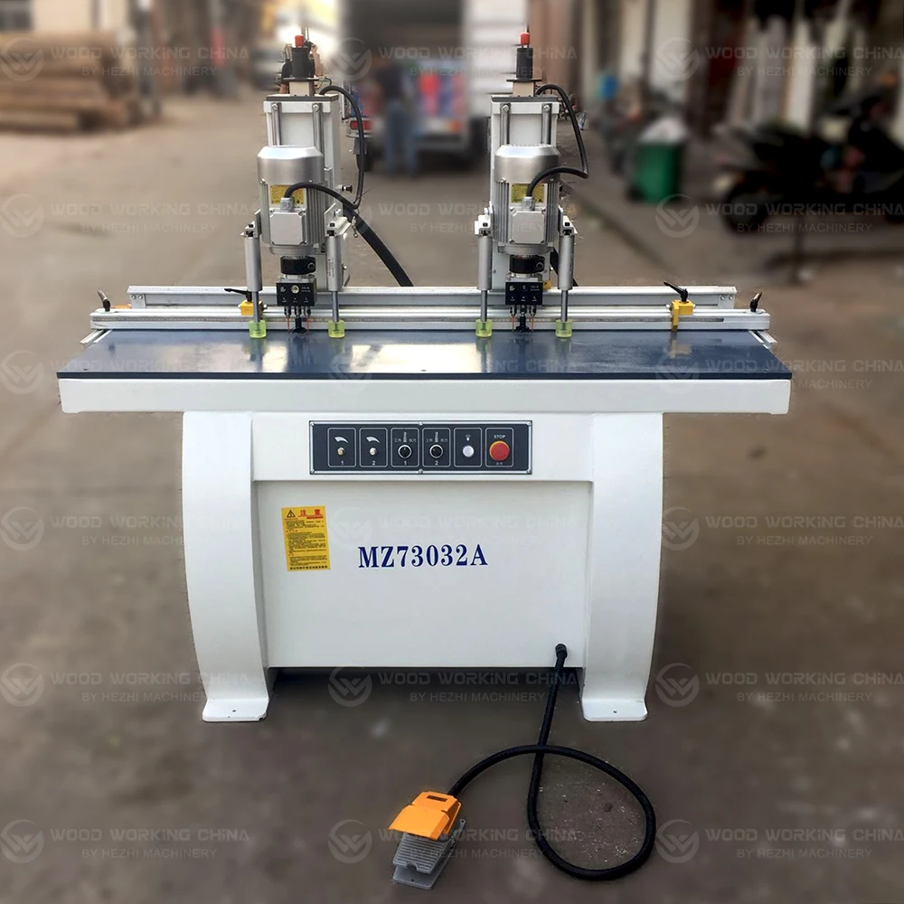 Cheap Price Small Double Head Horizontal Woodworking Drilling Vertical Hinge Hole Boring Machine