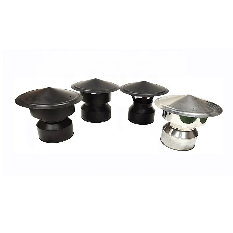 De Vielle Chimney Cowl/Chimney Cap/Chimney Cover-Powder Coated Black
