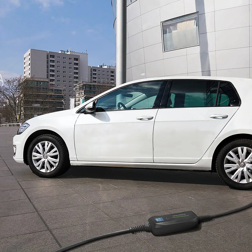 16A SAE J1772 Type1 to Schuko Plug Level 2 Portable EV Charging Box