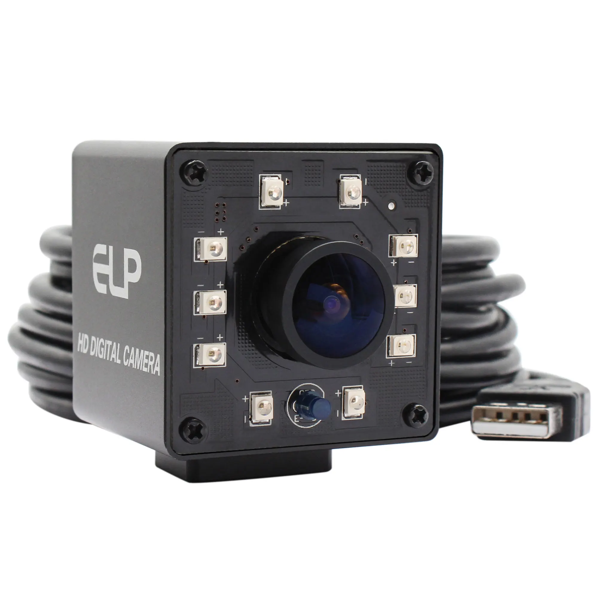 ELP 2MP 1080P Infrared Wide Angle USB Camera CMOS OV2710 MJPEG 120fps/60fps/30fps High Frame Rate Night Vision USB Webcam