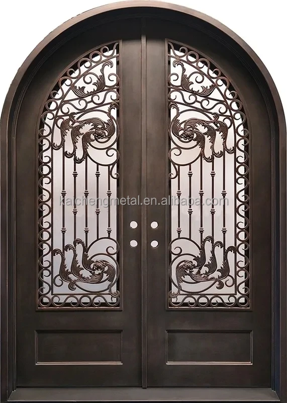 Factory Wholesale  Iron Door Design Catalogue  Main Gate Color Door Iron Gate Design  Arches Iron Doors