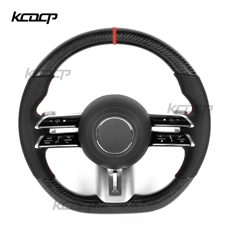 Рулевое колесо для Mercedes Benz GLC63 GLE43 GLC43 GLB AMG CLA35 CLA45 S63 G63 G65 GT63 GTS из углеродного волокна