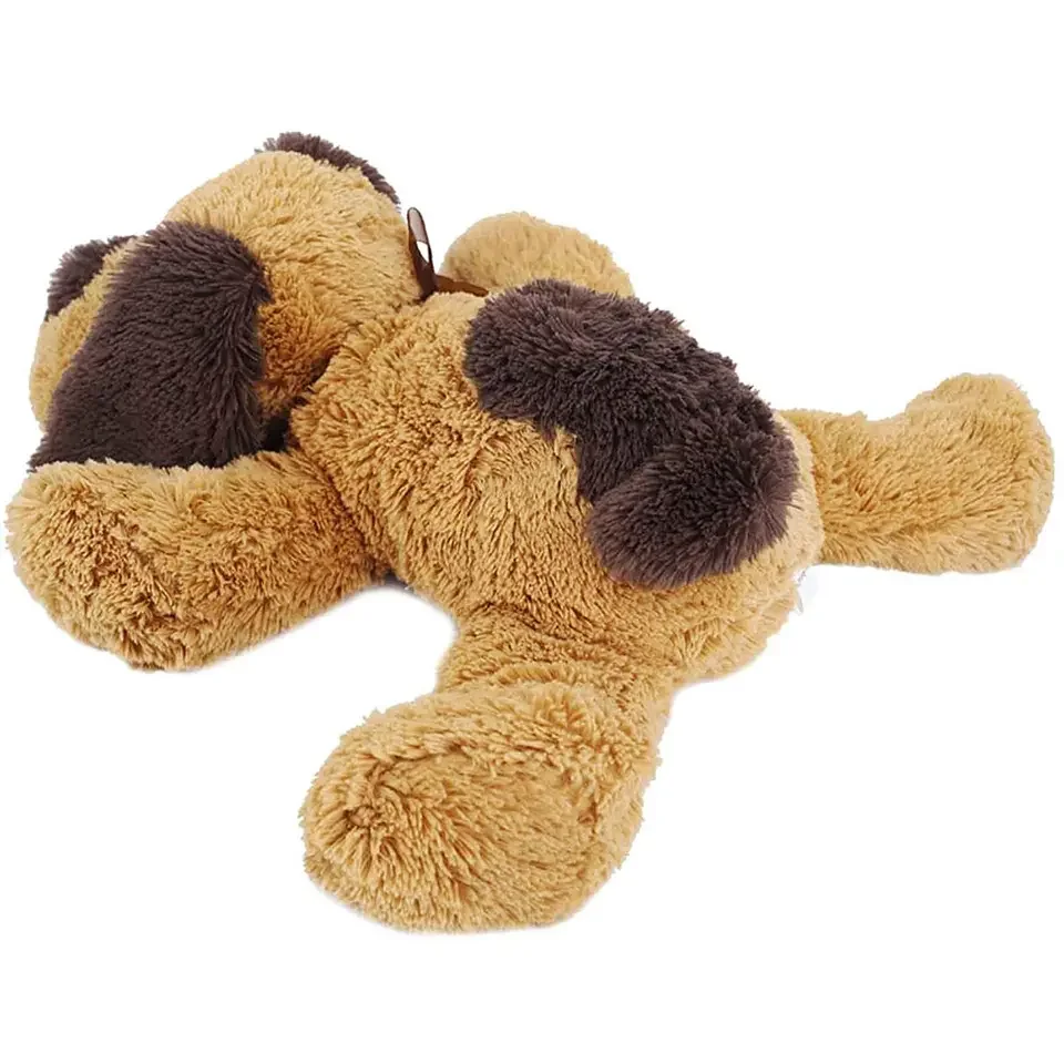 Microwavable Lying Puppy Lavender Scented Big Warm Area Tummy Pain Kids Friendly Plush Microwavable Warm Animal Dog Toy