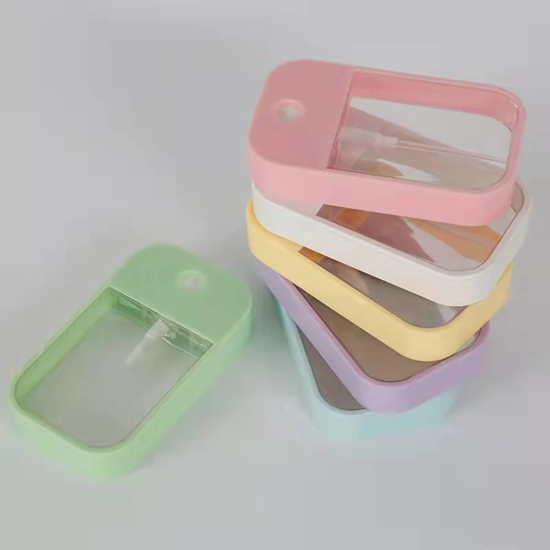 Luxury 50ml Empty Boston Square Clear Room Plastic Spray Bottle with Trigger Sprayer and Press Type for Cosmetic Packaging