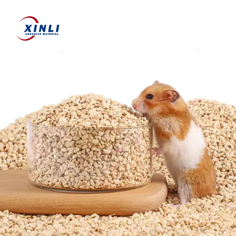 Hot Sale in Thailand and Korea Corn Cob Pet Litter 1-3/1-5mm Grit Compression for Precious Metal Polishing