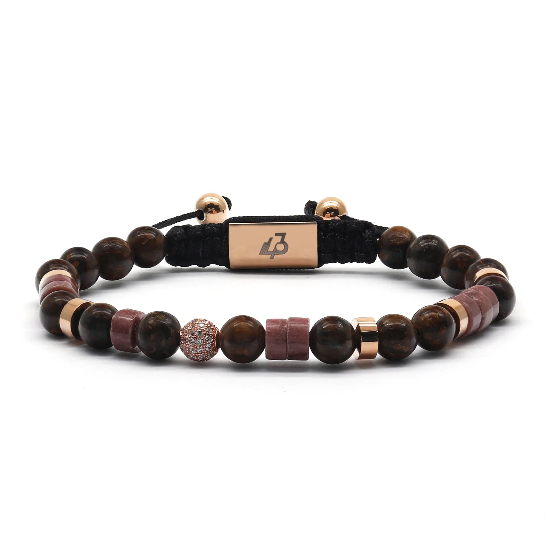 Trendy Handmade Natural Stone Beaded Rope Bracelets Men Bracelets