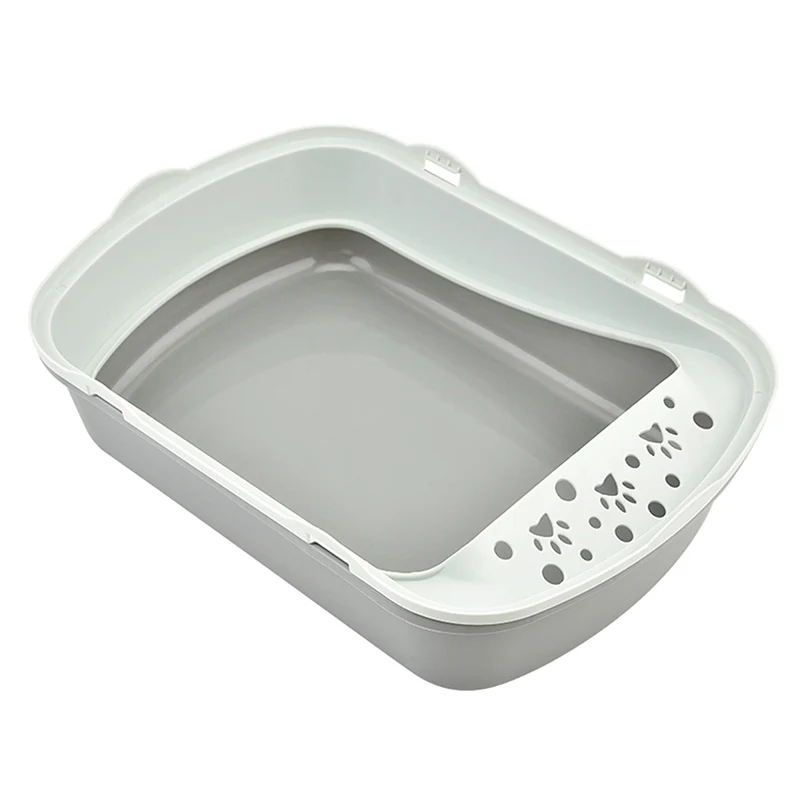 PP material pet cleaning supplies pet cat litter box splash-proof sandbox cat and dog special