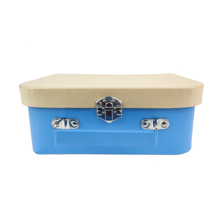 Paper Cardboard Decorative Kid style storage Suitcases For Small Toys, Set Of 3