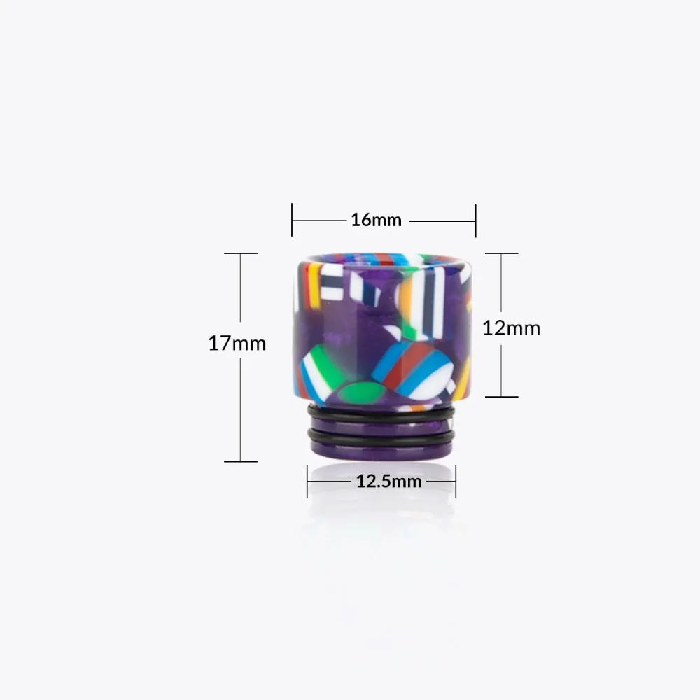 E Cigarettes Vape Accessories 810 drip tip Flag Colorful Drip Tip Epoxy Resins Mouthpiece for V8 V12 Prince Tank Atomizer rda