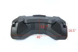 ATV/UTV 23 GAL Black Trunk Storage Cargo Rear Box for Can-Am Mavetick X3 Outlander (86L)