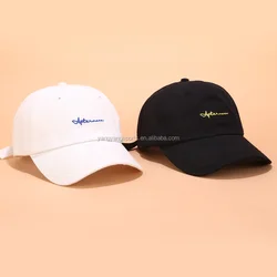 6 Panel Custom Logo Men Embroidered Baseball Hat, Cheap Baseball Cap Plain distressed dad  cap casquette