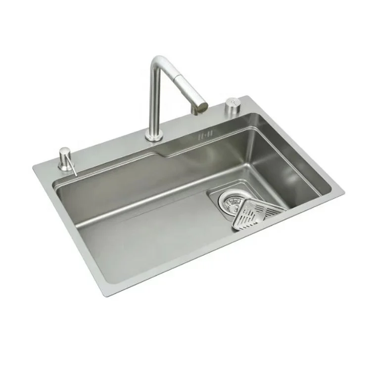Горячая продажа современная кухонная раковина из нержавеющей стали Topmount большое пространство кухонные раковины
