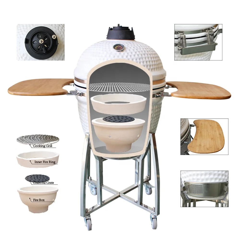 SEB / STEEL EGG BBQ Charcoal Green Black Blue Red Barbecue kamado 21 ceramic bbq grill