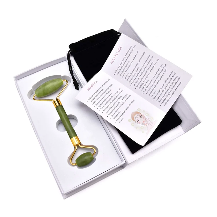 Custom Facial Massage Gift Box Packaging Jade Roller Mailing Cardboard Magnetic Seal Boxes with EVA foam insert Beauty Products