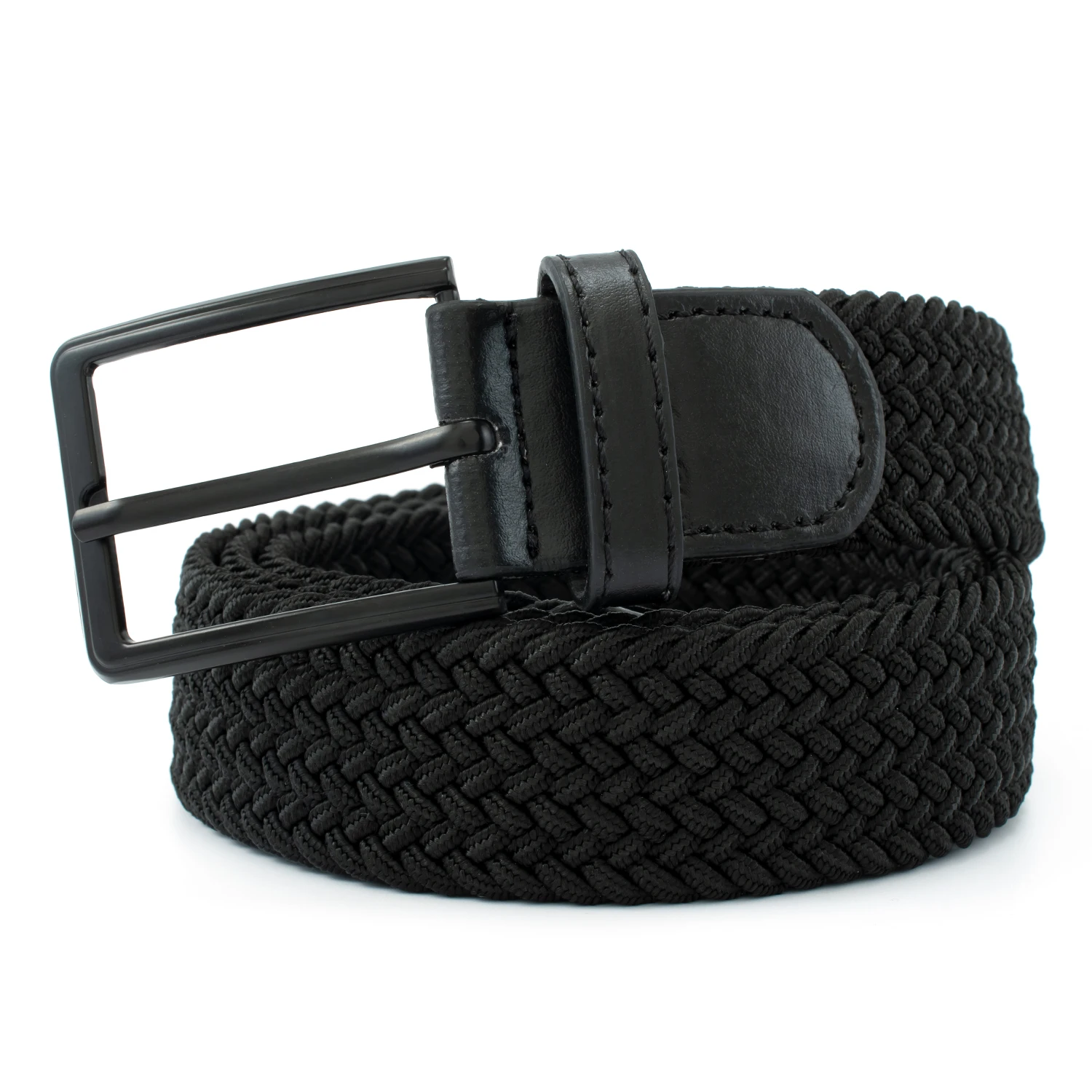 Fashion woven braided elastic stretch durable customized logo for men women fancy convenient ribbon fabric belts