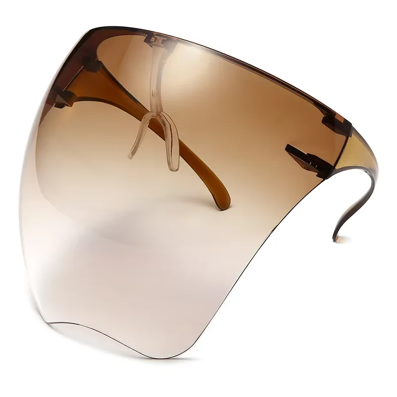 Detachable full Anti Fog plastic transparent clear protective tinted color face shields face screen shields glasses