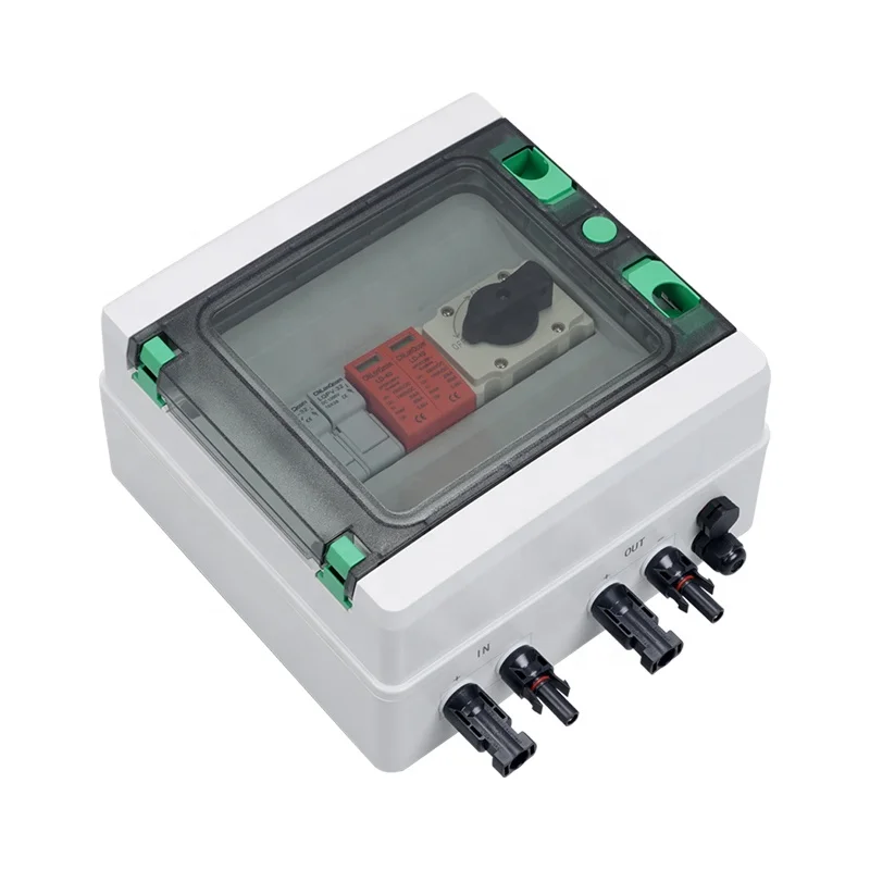 CNLonQcom LQX-DC1000V1-1 32A 1 In 1 Out Plastic Solar PV IP65 Waterproof Box | Durable ABS Material 1 String Combiner Box