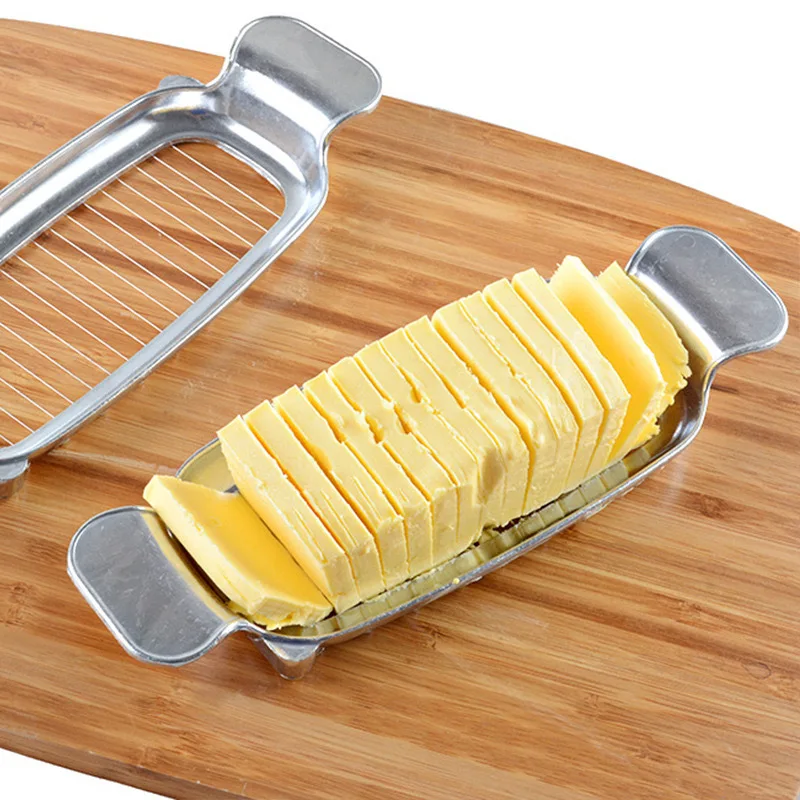 Aluminum Alloy Polished Cheese Slicer Butter Cheese Cutter Foie Gras Egg Divider