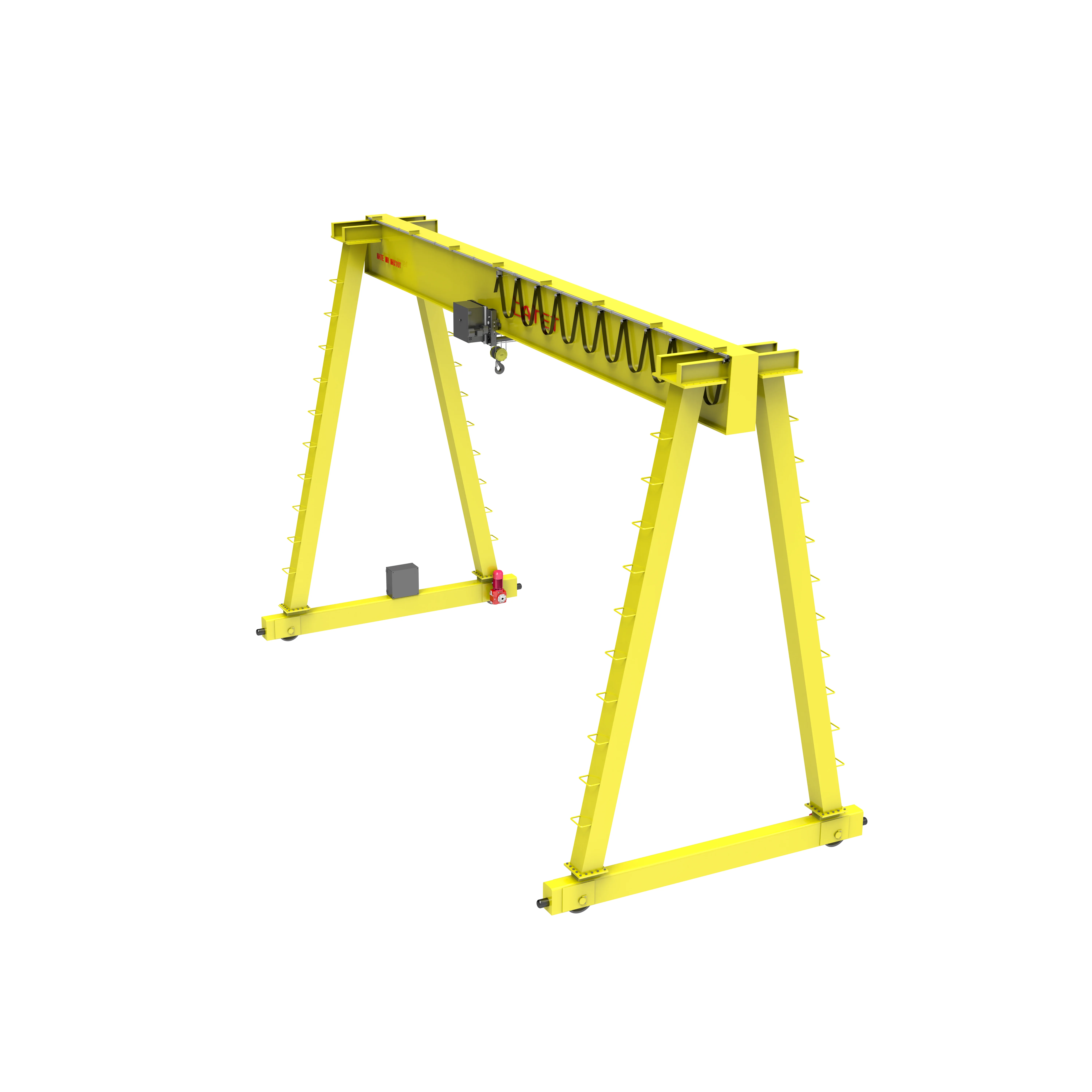 Heavy Duty Portal Gantry Crane Rail Track Mobile Single Girder Double Girder Gantry Crane