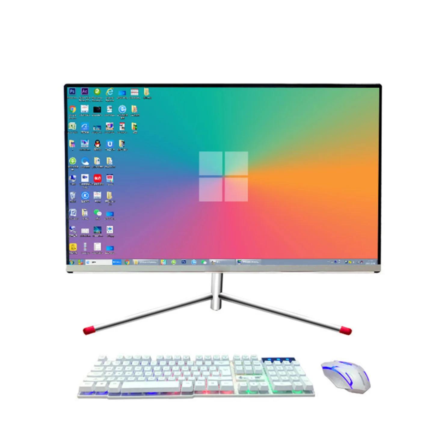 Оптовая продажа ультратонкий дешевый OEM индивидуальный изогнутый Full HD 24/27 дюймов i3/i5/i7 игровой бизнес-ПК AIO