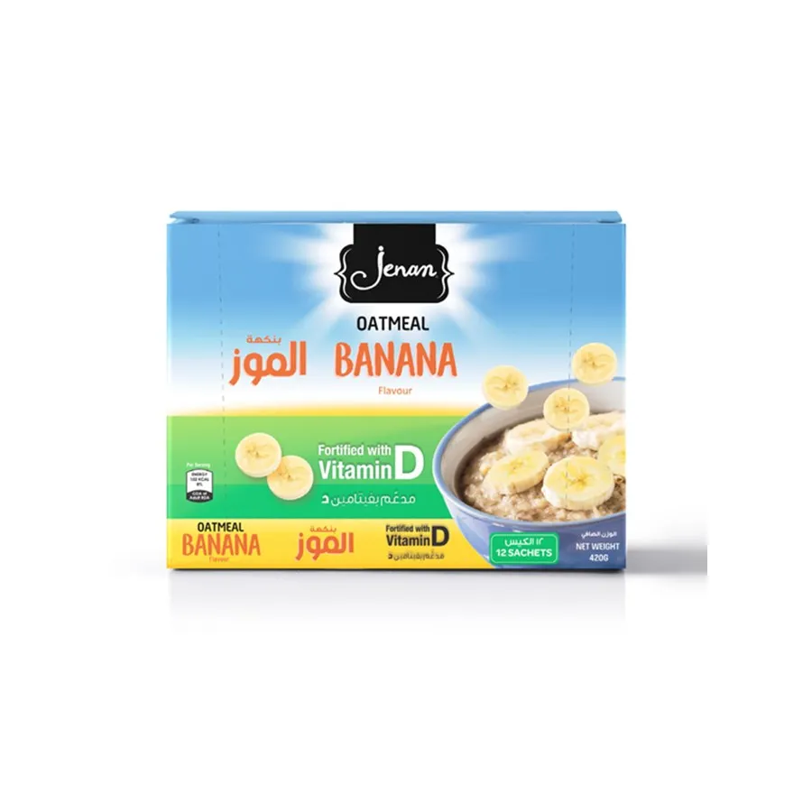 Овсянка с банановым вкусом Jenan