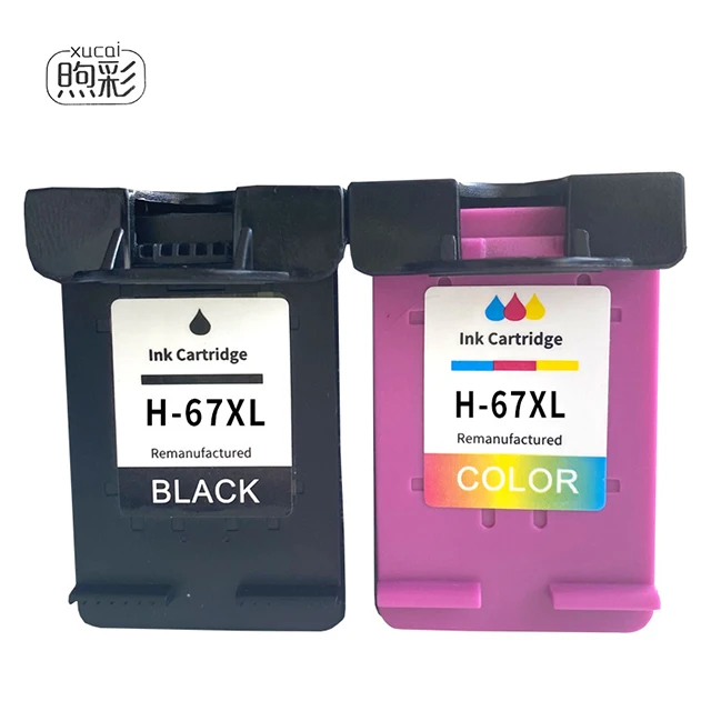 Xucai совместимый картридж с чернилами HP 67 67XL для зависти 6052 6058 6075 Pro 6020 6420 6452 настольные 1255 2732 2752 Тонер-боксы