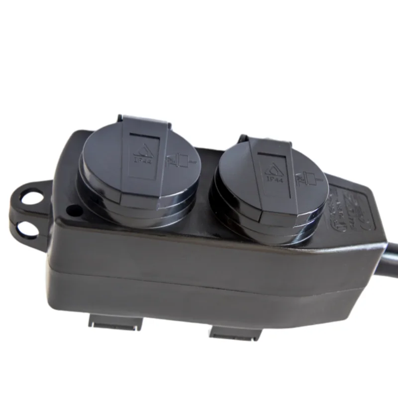 4 Way German Outdoor Extension Socket IP44 Waterproof Extension Cord with CE/GS Certification