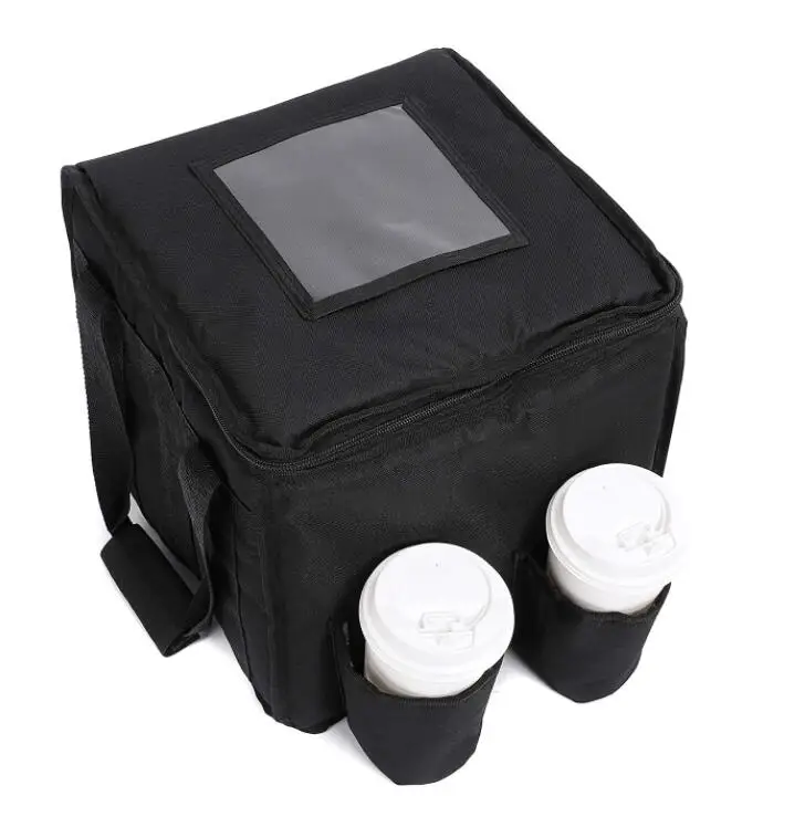 Insulated Pizza Delivery Bag with 4 Coasters - Commercial Insulation Bag Insulated/Cold