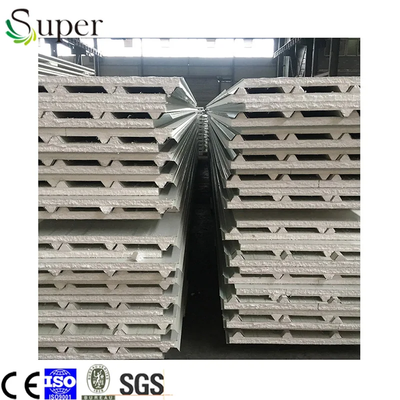
Low cost roofing materials 0.5mm steel surface eps sandwich panel 