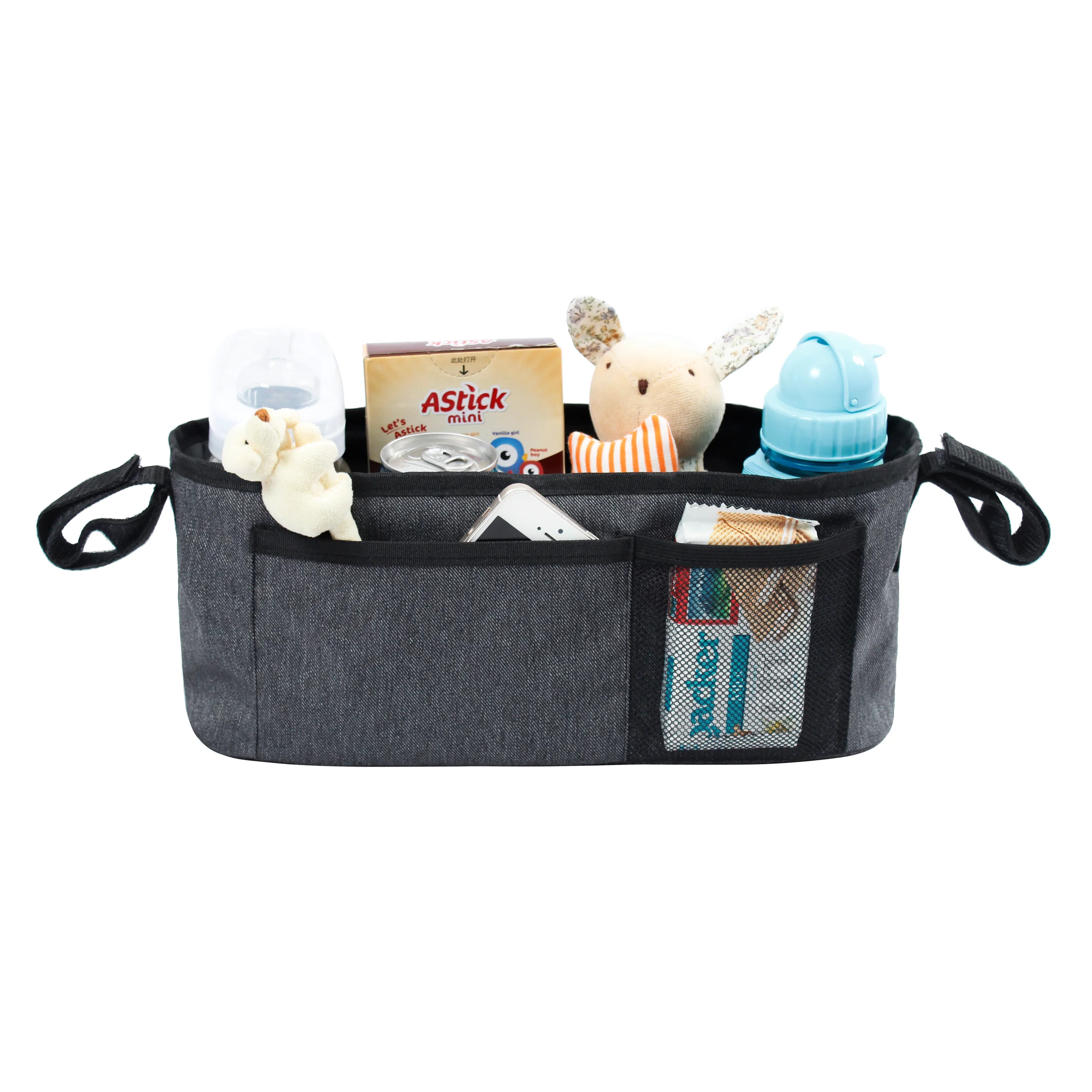 Detachable Deluxe Black Baby  Stroller Organizer Bag Diaper bags for mother