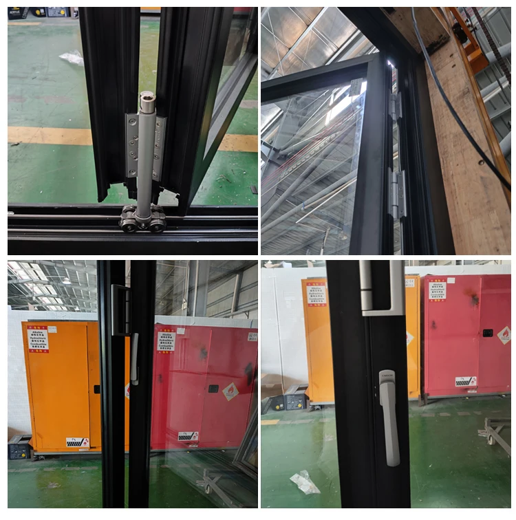 DERCHI NFRC America Hurricane Impact Aluminum Frame Large View Glass Foldable Doors Balcony Accordion Bi-Folding Patio Doors