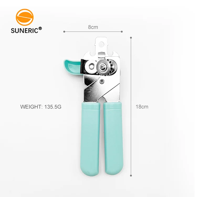 New Manual Heavy Duty Comfortable Soft Non-Slip Corkscrew Polished Jar Bottle Can Opener