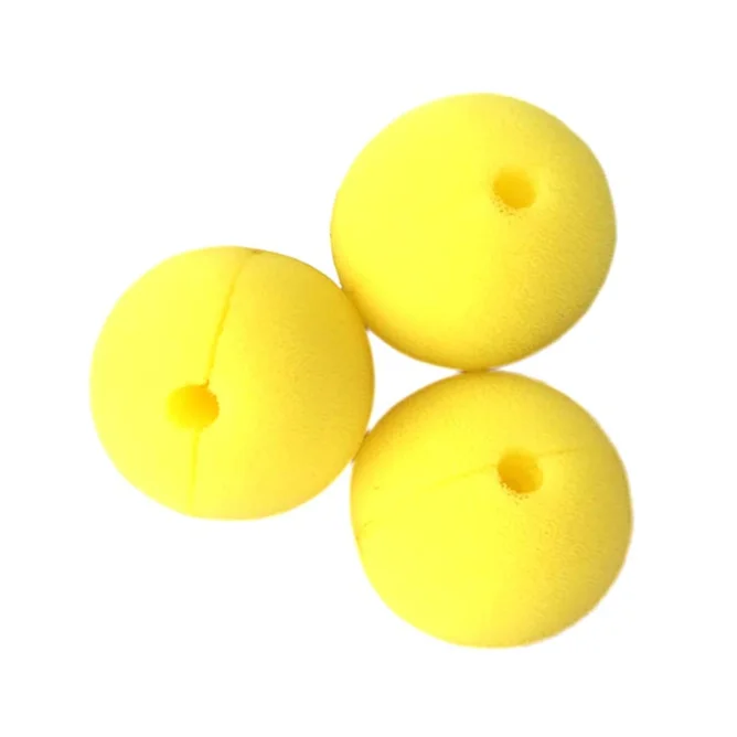 High Density PU Foam Beautiful Yellow Clown Nose Circus Clown Nose Christmas Costume Party Cosplay Red Nose Day Halloween Decor