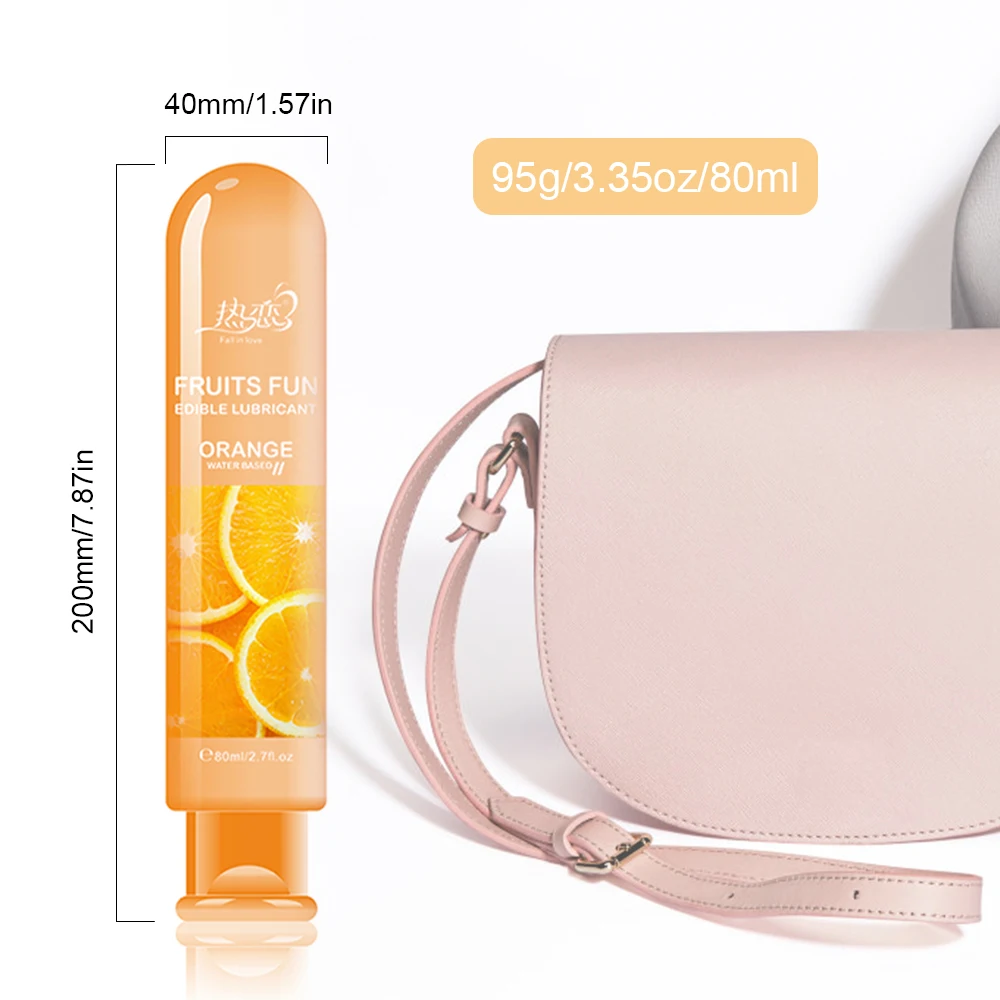 Lexiang 80ML Fruit Flavored Water Based Lubricant Personal Anal Gel Lube Body Massager Lubricant