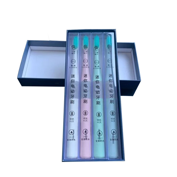 Customized Printed Rectangle Electric Toothbrush Packaging Box Toothbrush  Gift Paper Box