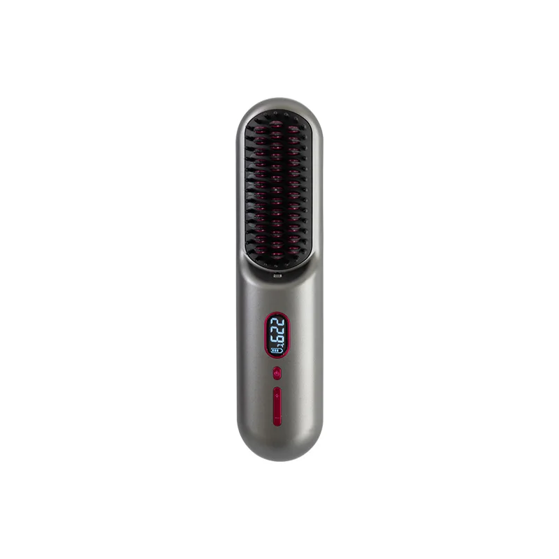 Wireless Negative Ion Hair Straightener Heating Comb Straightening Iron Cordless Electric Hot Brush