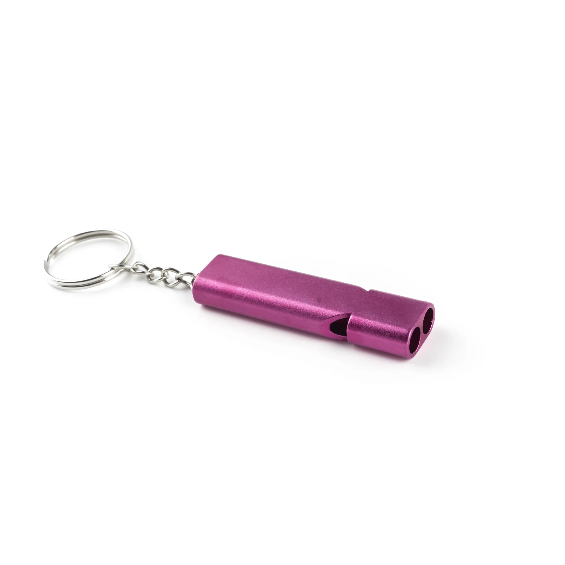Multifunction Outdoors Portable High Decibel 150dB Keychain Whistle Aluminum Alloy Double Pipe Emergency Survival Whistle Tools