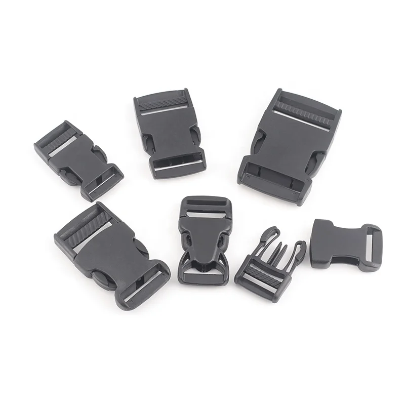 Оптовая продажа, различные формы, цветные боковые отверстия, пластиковые застежки 38 мм для рюкзака