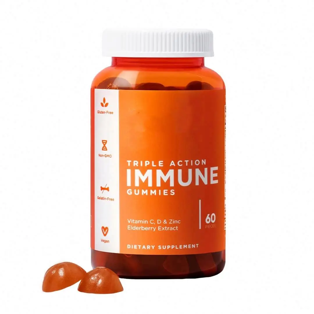 Immune Vitamin Gummy Elderberry, Vitamin C, D & Zinc GUMMY