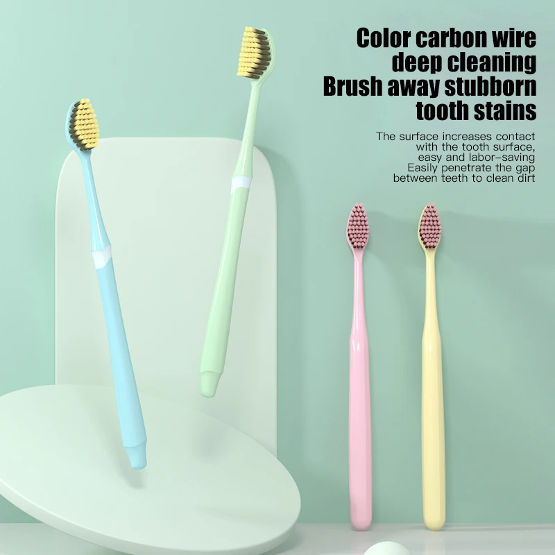 Custom Cheap Biodegradable Ultra Soft Bristle Manual Adult Toothbrush Manufacturer Production Line Arch Head Toothbrushes