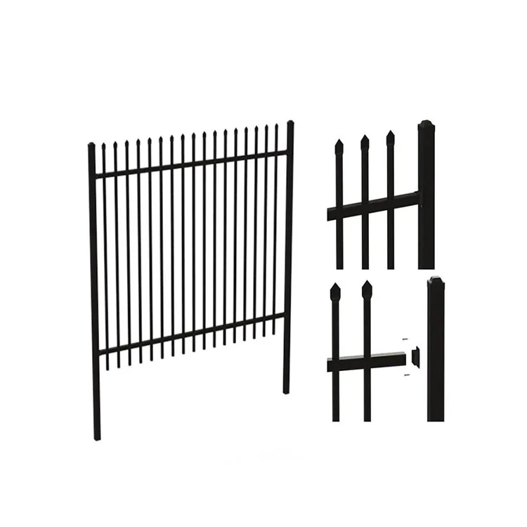 Factory Price Modern Steel Metal Fence Waterproof Palisade Fence For Outdoor