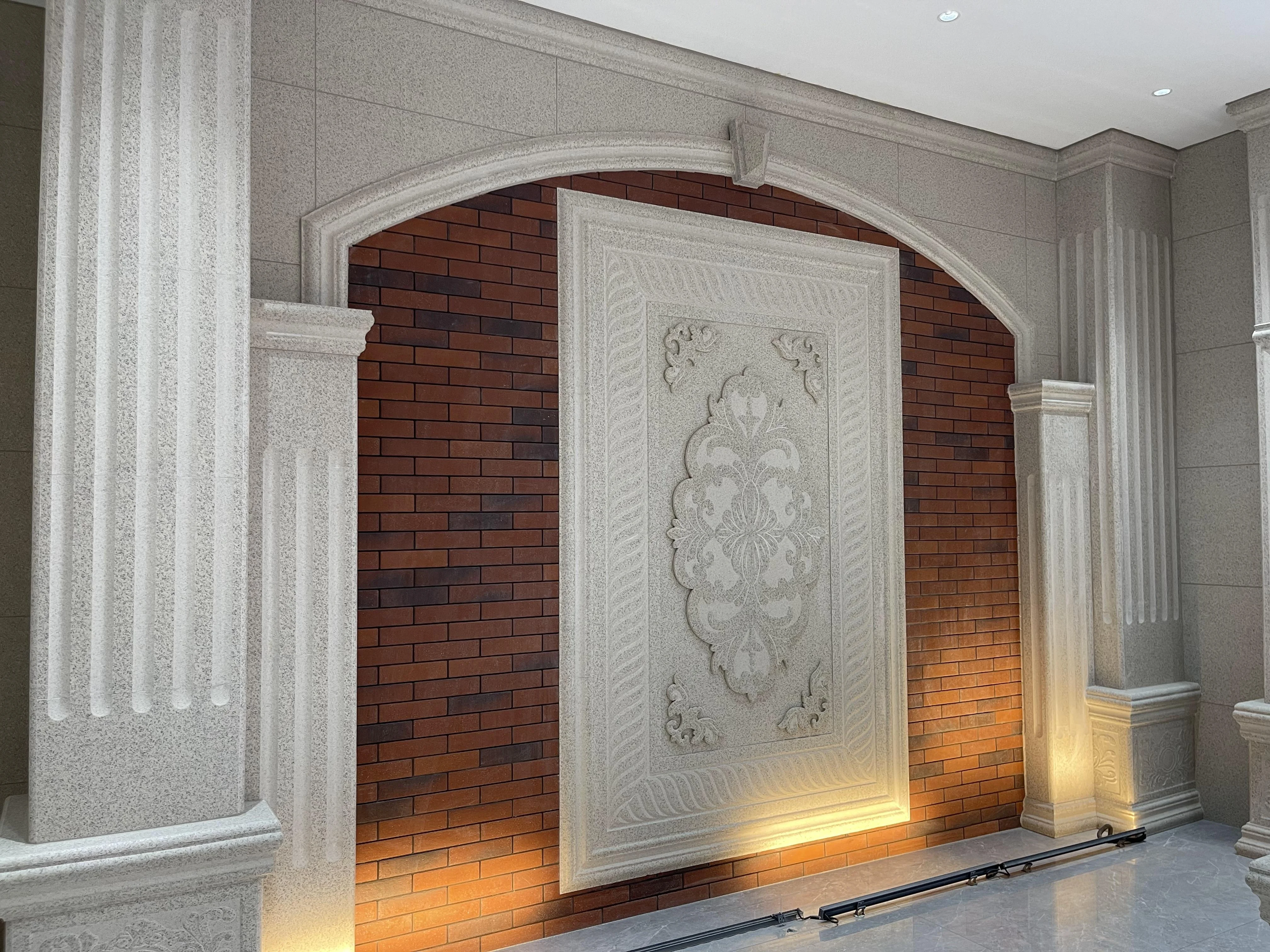 Outdoor Building Material Decorative White Marble Roman Pillar Stone Dreek Column