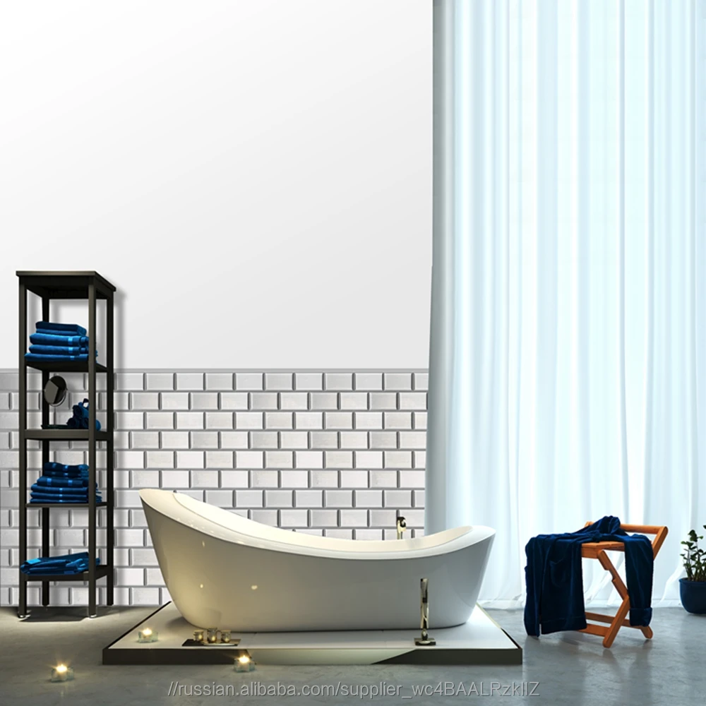 Diy 3D обои метро Berperekat Untuk Dapur ванная комната Backsplash водонепроницаемый стикер на стену
