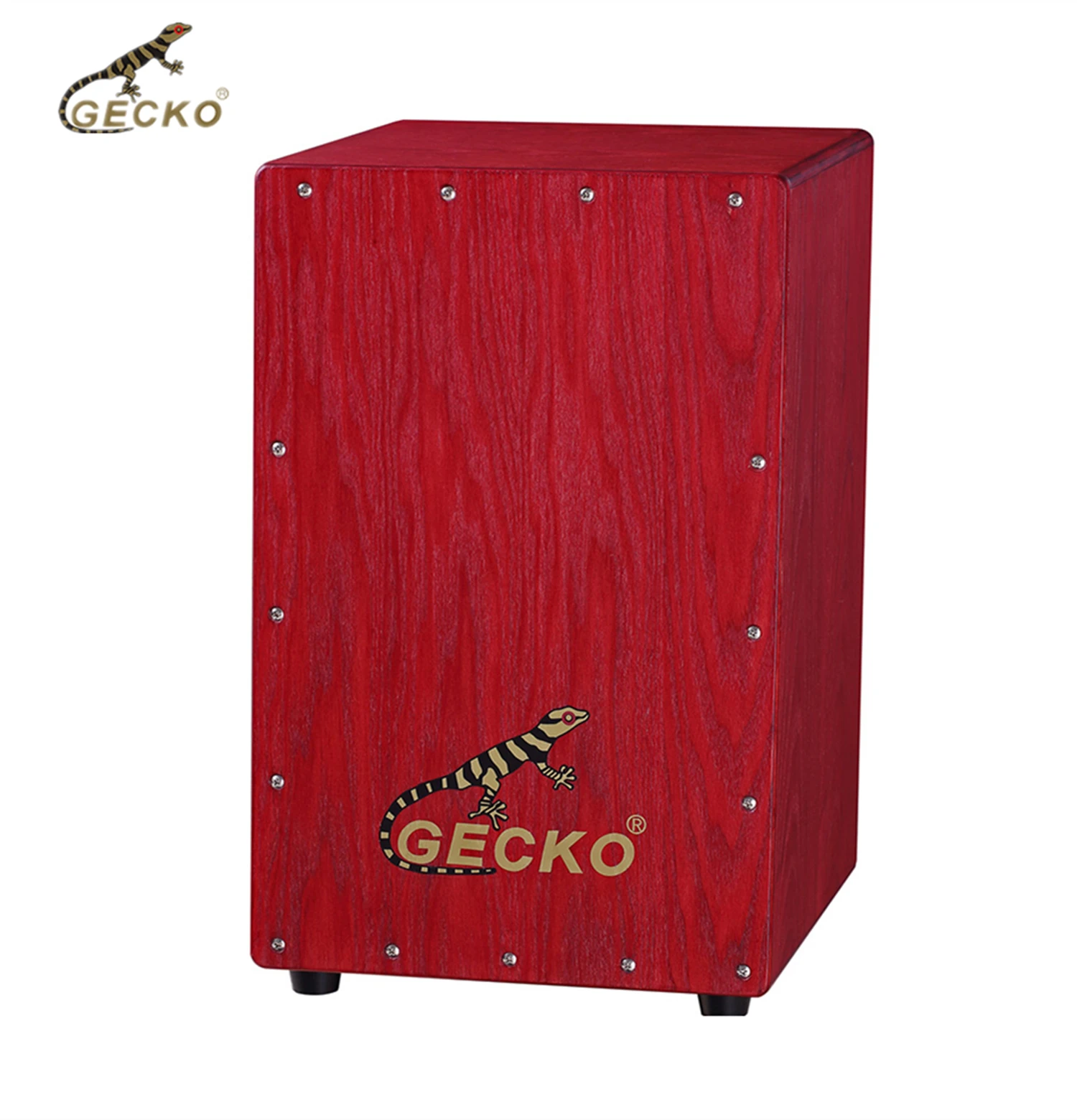 GECKO CL20R Cajon box drum red Percussion instruments drumset musical instruments Ash wood cajon drum with steel string