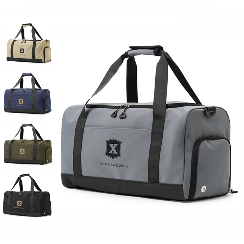 Wholesale Unsex Dry and Wet Separation Sports Bag Weekender Large Men Women Travel Bag with Shoe Compartment