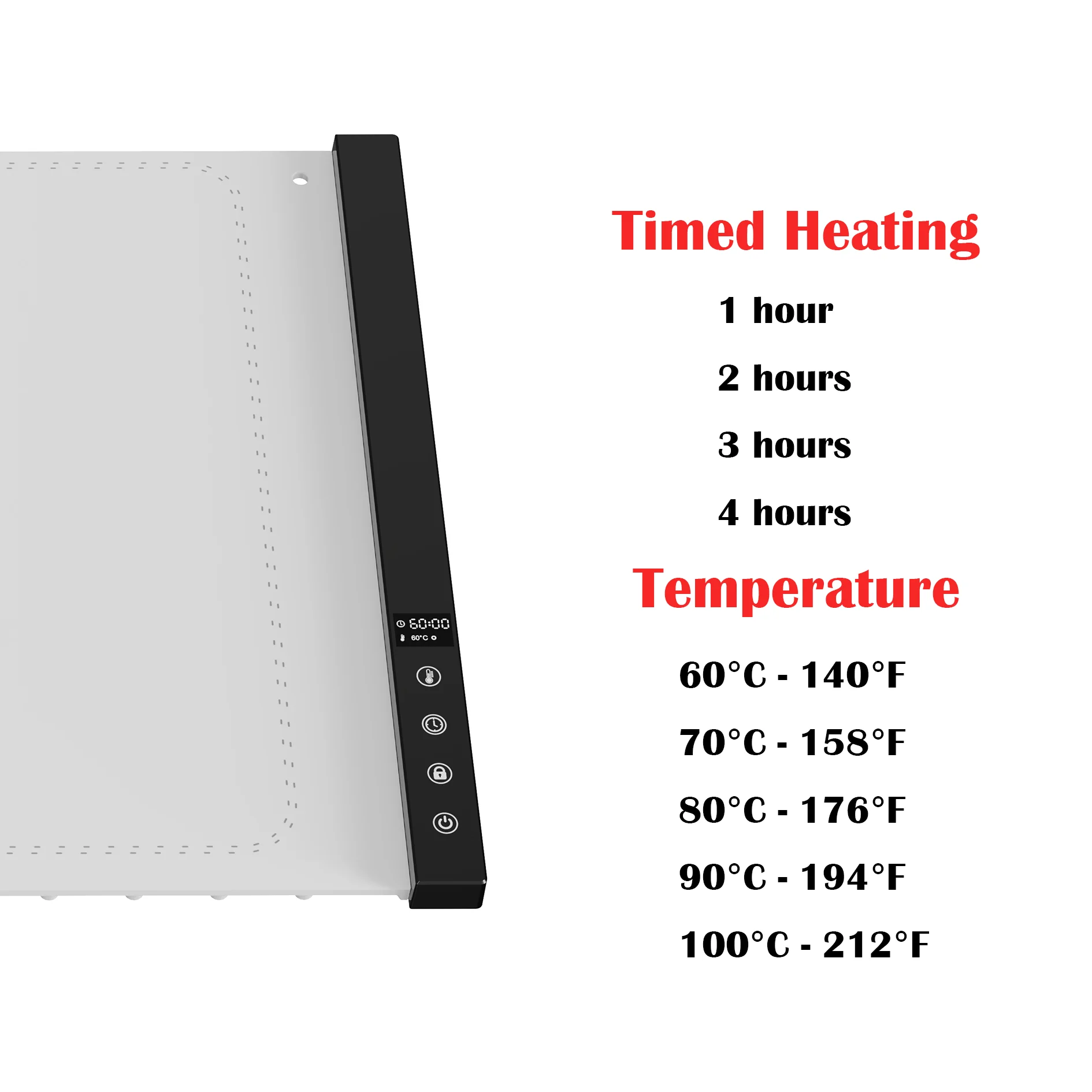 Flexible Silicon Food Heating Board Roll Up Easy Storage Portable Plated Small Electric Food Warmer