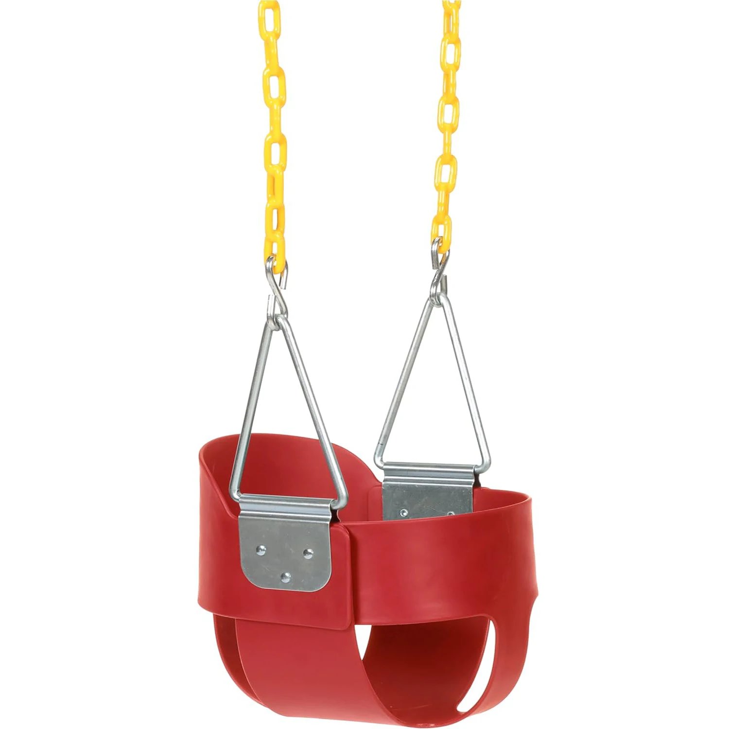 Max 300LBS Coated Chains Playground Park Stainless Steel Swing Set Swing Seat