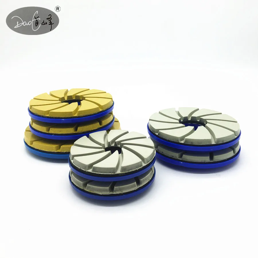 4 inch angle grinder polishing pads, angle grinder, Snail lock backing diamond resin pad