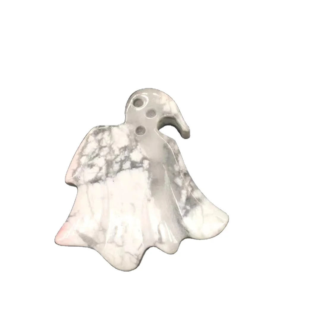 Wholesale Natural Folk Crafts Crystal Ghosts White Turquoise  Ghosts Crystal Carvings for Gifts
